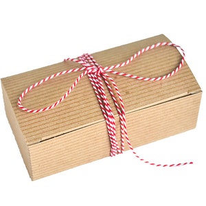 Treat Boxes, Brown Kraft Candy Boxes, Paper Boxes with Lid, Wedding Favor Boxes, 5.5 x 2.75 x 1.75&quot;