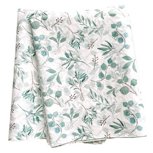 Trendy Botanical Design Tissue Paper, Large Folded Sheets, Eucalyptus Wrapping Paper, Art and Craft Supply, Gift Packaging