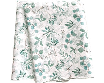 Eucalyptus Tissue Paper: Botanical Print, Gift Wrapping, Craft Supply