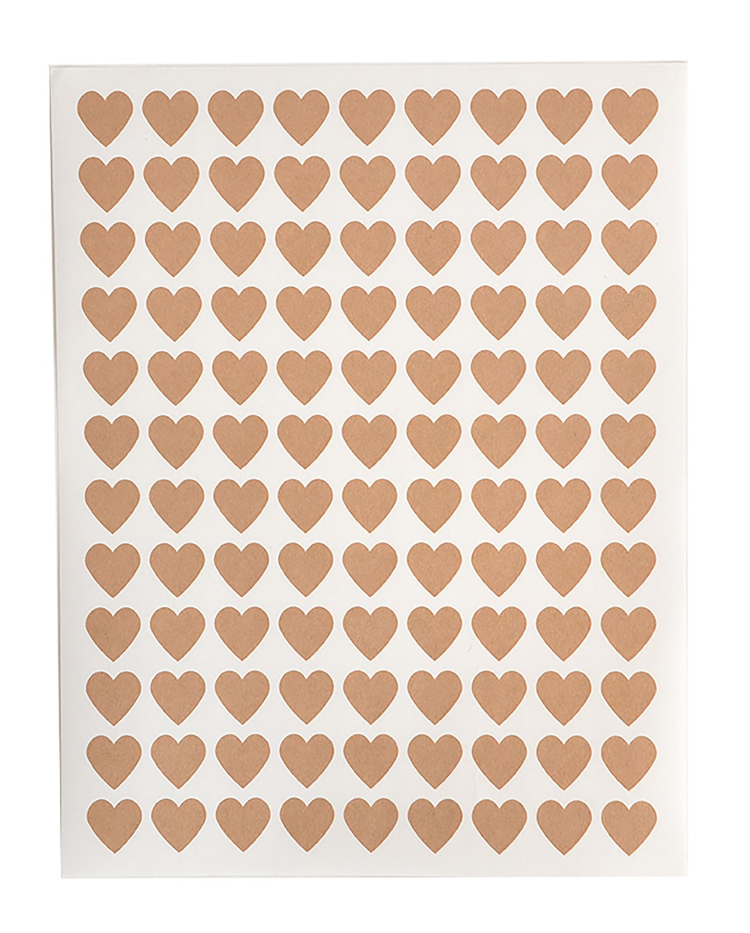 108 Sticker 108 Brown Kraft Heart Stickers: Envelope Seals, Wedding Stickers - Etsy