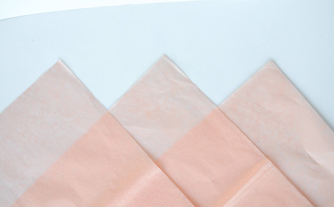 Peach Tissue Paper Large Sheets Wrapping Paper Gift Etsy