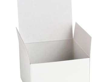 White Gift Boxes with Lid 5 x 5 x 3.5", Boxes for Gifts, Favor Boxes, Gift Wrapping, Craft Supply, 10 pcs