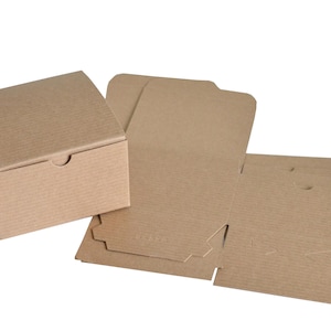 Kraft Boxes 5 x 5 x 3&quot;, Gift Boxes with Lid, Wedding Favor Boxes, Gift Wrapping, Craft Supply, 10 pcs