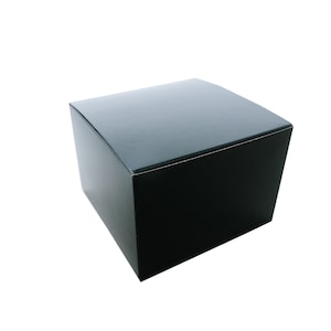 Black Gift Boxes with Lid 5 x 5 x 3 1⁄2" , Gift Packaging, Favor Boxes, Craft Supply, 10 pcs