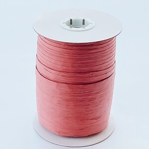 Burgandy Raffia, Quality Paper Ribbon, Gift Wrapping and Packaging, Craft Supply, 100 Yards Spool image 1