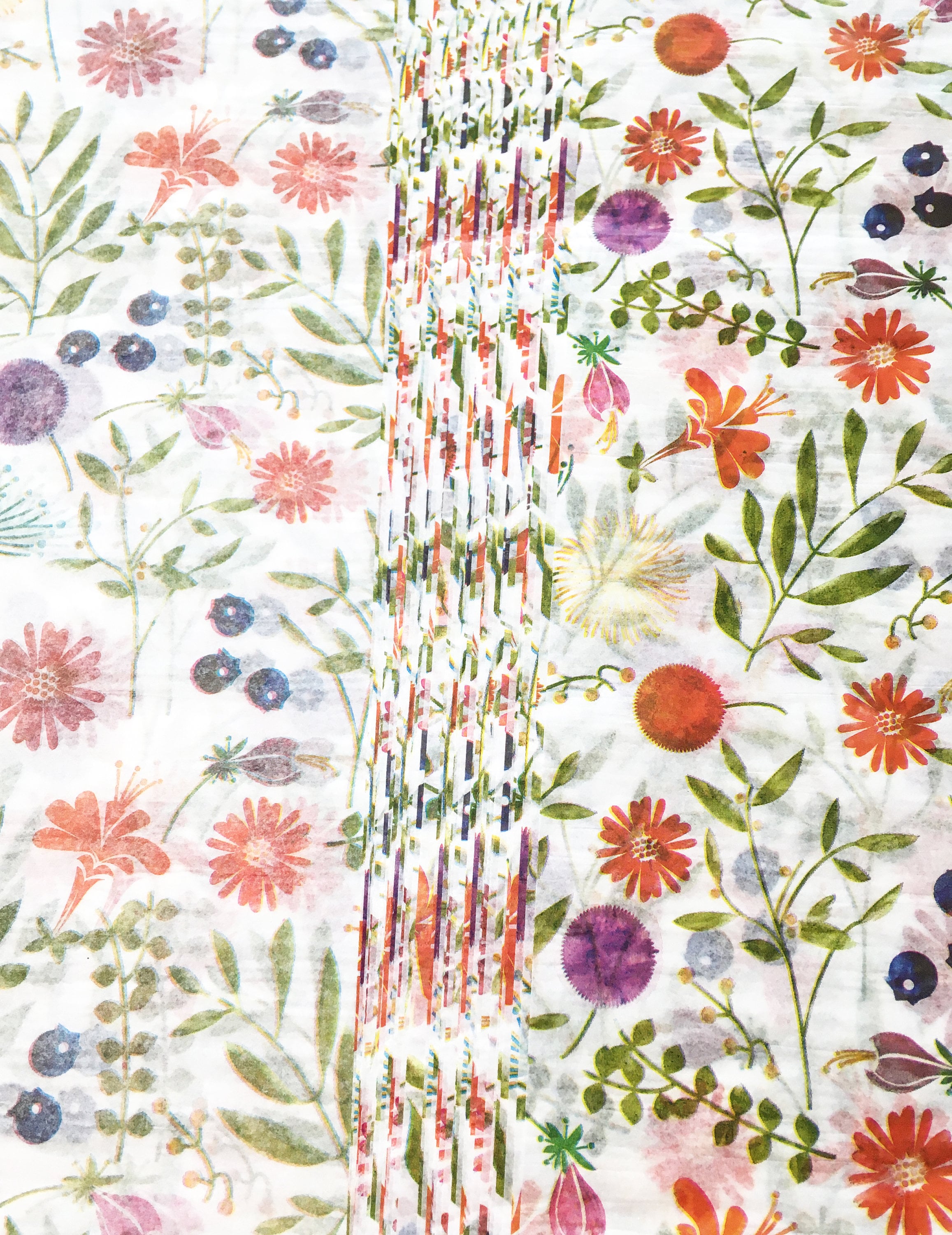 Floral Printed Tissue Paper 10 Large Folded Sheets Decoupage Etsy