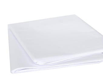 Tissue Paper White, Large Folded Sheets, Wrapping Paper, Gift Packaging, Craft and Party Supply