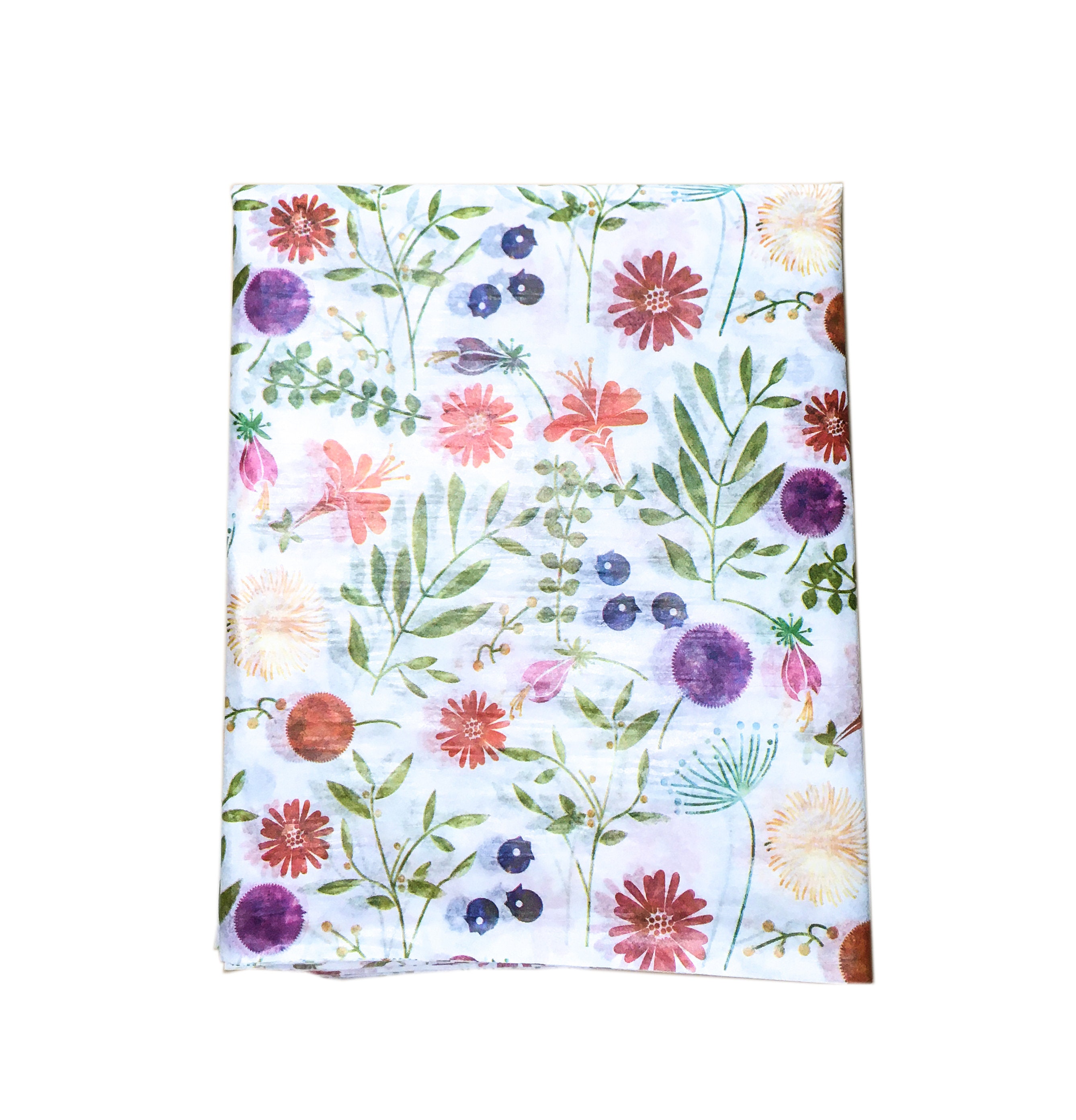 Floral Printed Tissue Paper 10 Large Folded Sheets Decoupage Etsy