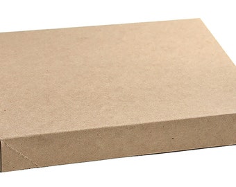 Gift Box, 11.5" x 8.5" x 1-5/8" Natural Kraft, Apparel Box, Box for Gifts, Proposal Box, Paper Box