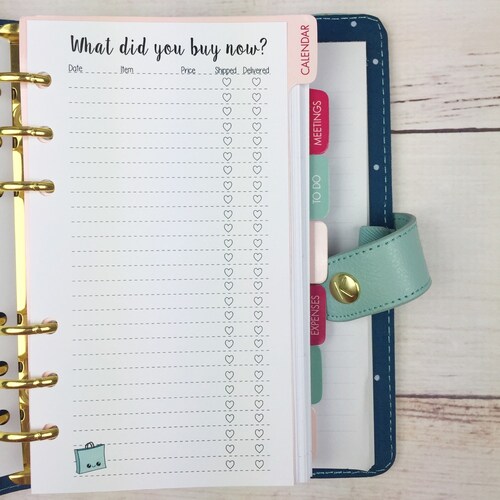Filofax Pocket Planner Kit 7 Printable Filofax Pocket | Etsy