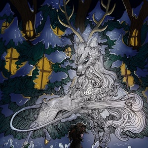 Nature God in Winter - Art Print