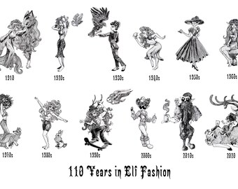 110 Years in Elf Fashion - Poster Print
