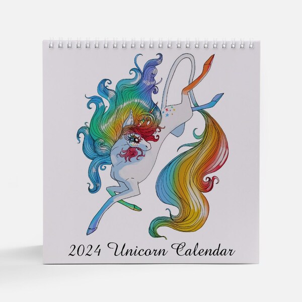 2024 Unicorn Calendar Etsy