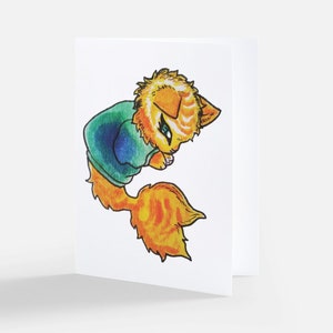 Mer-Kitten - Blank Greeting Card For Birthdays, Holidays, and Special Occasions