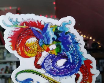 Pegatinas de Rainbow Dragon