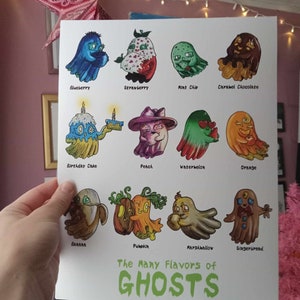 The Many Flavors of Ghosts - Art Print