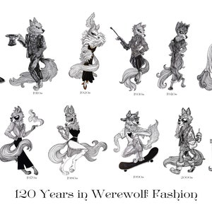 120 Years in Werewolf Fashion - Poster Prints