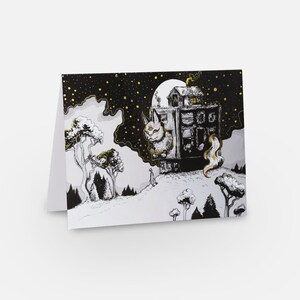 Cat God - Tarjeta de felicitación para cumpleaños, días festivos y ocasiones especiales