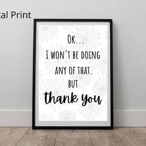 Digital Print - Schitts Creek - Thank You