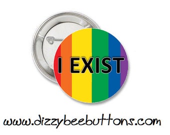 Gay Pride Pinback Button Magnet Keychain LGBTQIA Lesbian Gay Bisexual Transgender Queer Ace Gay Pride Asexual