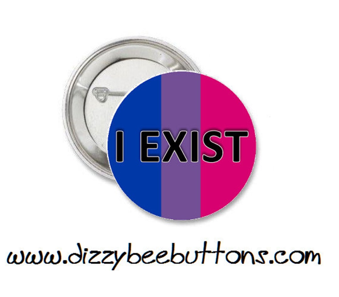 Bisexual Pride Pinback Button Magnet Keychain LGBTQIA Lesbian Gay ...