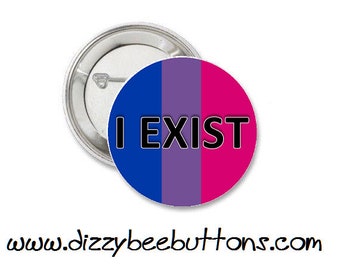 Bisexual Pride Pinback Button Magnet Keychain LGBTQIA Lesbian Gay Bisexual Transgender Queer Ace Gay Pride Asexual