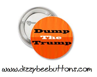 Dump Trump - 1.25" or 1.5" - Button - Magnet - Keychain - 2020 election - american politics elections democrat republican