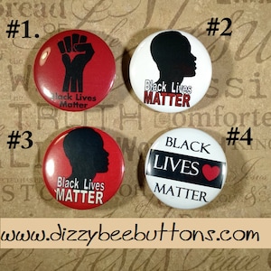 Black Lives Matter - 4 different design options - Pinback Button - Magnet - Keychain - Civil Rights