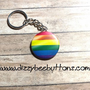 Transgender Pride Pinback Button Magnet Keychain LGBTQIA Lesbian Gay Bisexual Transgender Queer Ace Gay Pride image 3