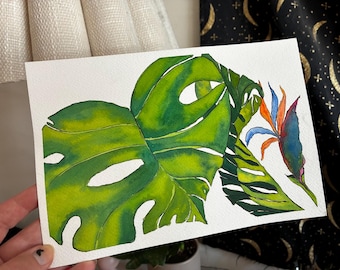 Plants in Watercolor & Ink