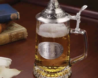 Personalized German Beer Stein | Custom Engraved Beer Mug | Unique Beer Gifts | Oktoberfest Stein | Groomsmen Gifts | Free Personalization