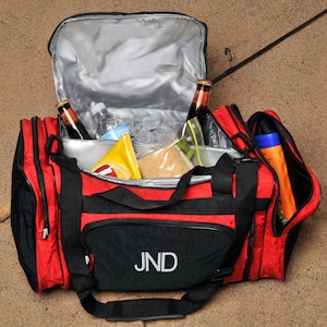 Insulated 2-in-1 Cooler Duffle Bag | Personalized Gifts for Men Groomsmen | Beer Cooler Tote Bag & Duffle Bag Combo | Free Personalization