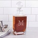 Square Whiskey Decanter | Custom Engraved Glass Liquor Decanter | Gifts for Men Groomsmen Home | Personalized Barware | Free Personalization 