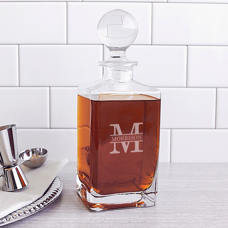 square whiskey decanter