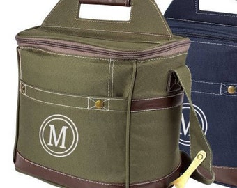 Personalized Insulated Beer Cooler | Soft-sided 12 Pack Beverage Cooler |  Customized Gifts for Men | Groomsmen Gifts | Free Personalization