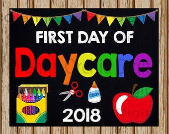 first day daycare etsy