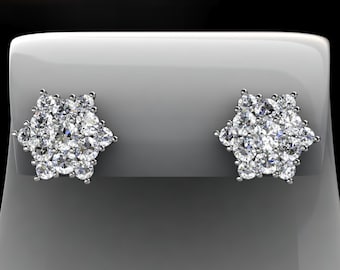 Diamond Stud Earrings (available in rose, yellow, white gold, platinum and other gemstones)