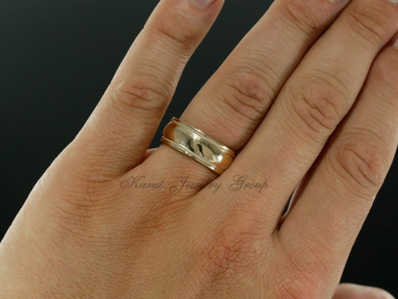 8MM Milgrain Ladies & Mens Wedding Band 4.2 g Super Jeweler Men Accessories Jewelry Rings 