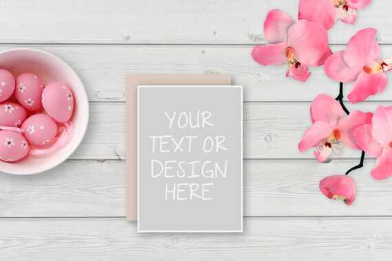 5x7 Card Mockup Styled Note 5x7 Card Desgin Card