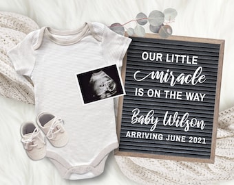 Editable Pregnancy Announcement for Social Media, Neutral Baby Announcement, Gender Reveal, Birth Announcement, Digital Template Due Date