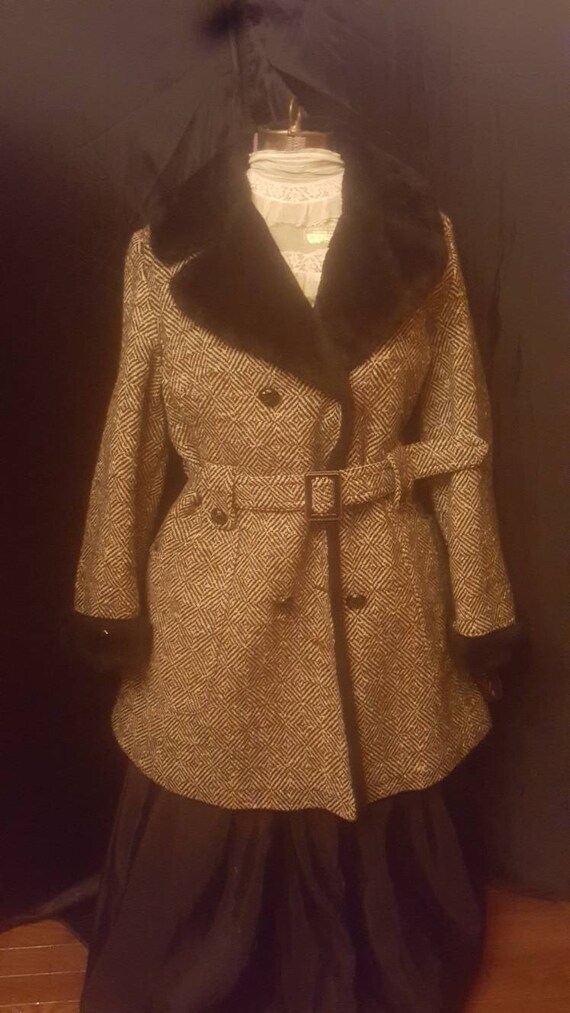 60s Vintage cool tweed coat