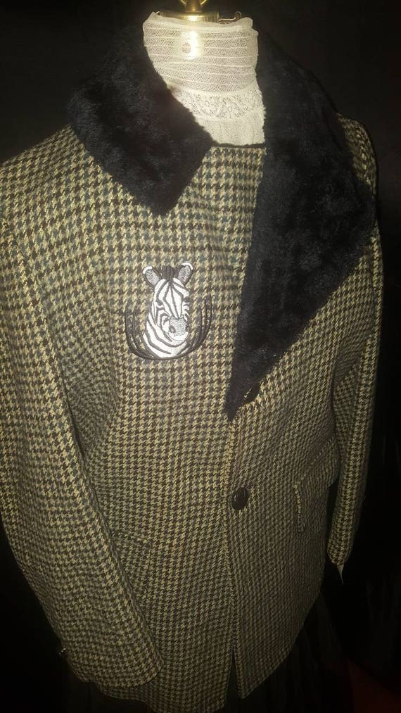 60s Cool wool coat