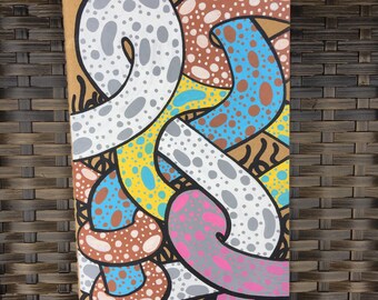 Patterned Poly Ped Moleskine Notebook
