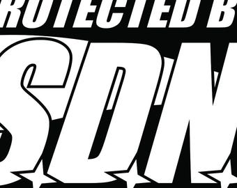 Protetto da SDN Vinyl Decal