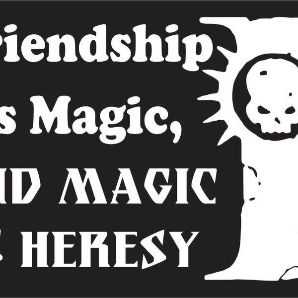 Magic is Heresy Inquisition Decal