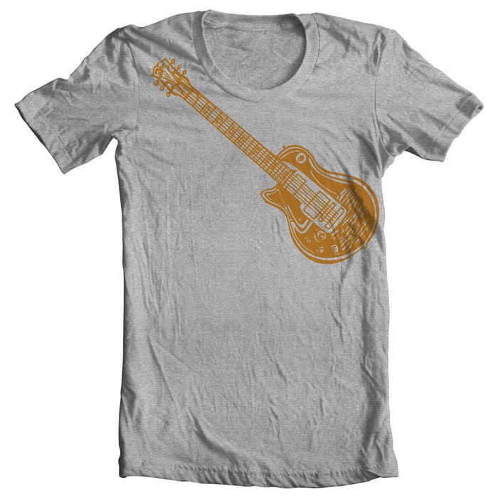Electric Guitar Les Paul T shirt famous 60's model Guitar | Etsy