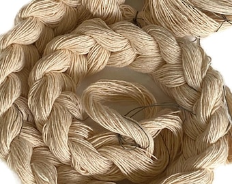 Pre-wound undyed weaving warp, 10/3 cotton, multiple ends and lengths