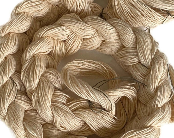 Pre-wound undyed weaving warp, 10/3 cotton, multiple ends and lengths