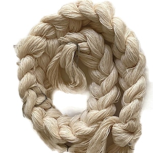 Pre-wound, undyed weaving warp, 12/2 cotton, in multiple ends and lengths image 1