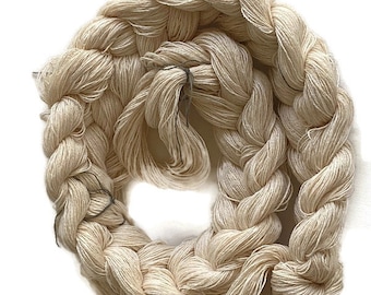 Pre-wound, undyed weaving warp, 12/2 cotton, in multiple ends and lengths